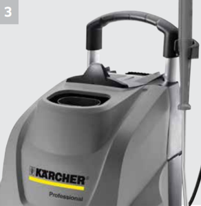 K'A'RCHER 1200 PSI @ 1.7 GPM Single Phase Direct Drive 2.3 HP 110-120V K'a'cher Axial Pump Electric Hot Water Portable Pressure Washer Diesel Heated