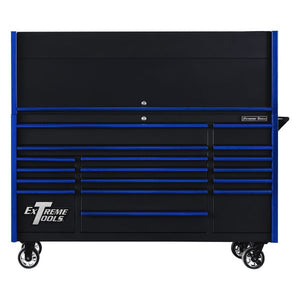 Extreme Tools® DX Series 72" Professional Hutch & 17 Drawer Roller Cabinet Combo