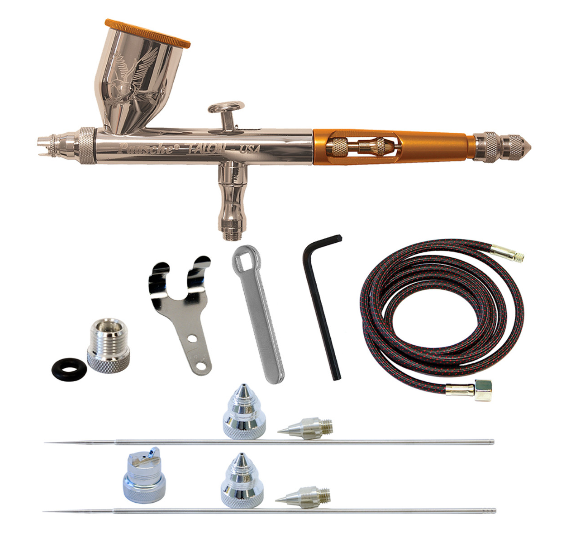 Siphon-Feed Airbrush kit (set of 6) by NO-NAME Brand