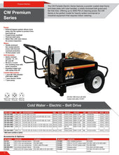 Load image into Gallery viewer, Mi-T-M CW Electric Series - 5000 PSI @ 4.0 GPM - General Pump - Belt Drive