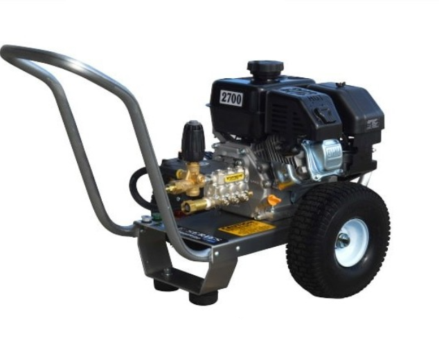 Pressure-Pro Eagle II 2700 PSI @ 3.0 GPM Viper Pump Direct Drive Gas Honda Engine Cold Water Pressure Washer - Cart
