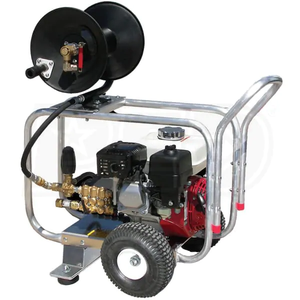 Pressure-Pro Pro-Jet Series 4000 PSI @ 4.0 GPM Direct Drive Honda Engine Cold Water Gas Pressure Washer w/ Aluminum Frame Drain Cleaner Jetter