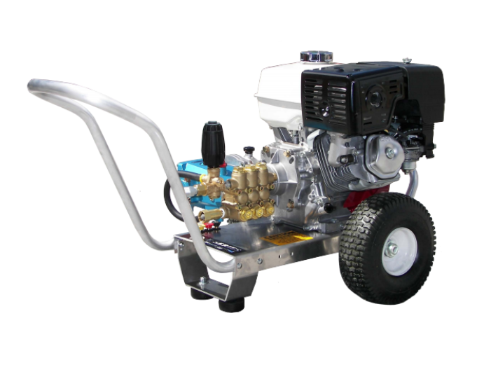 Pressure-Pro Eagle Series 3500 PSI @ 4.0 GPM CAT Pump Gear Drive Honda GX390 Engine Cold Water Gas Pressure Washer - Cart