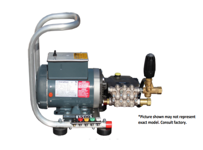 Pressure Pro Eagle Series 1200 PSI 2.0 GPM 115V 1PH 13A 1.5 HP Gener