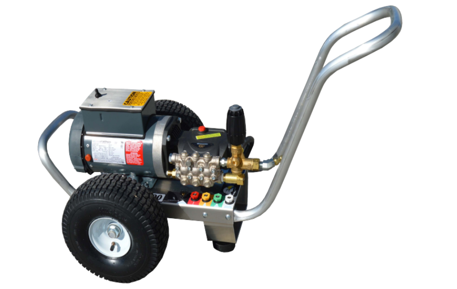 Pressure-Pro Eagle Series 1500 PSI @ 2.0 GPM 115V/1PH/18A/2.0HP General Pump Direct Drive K615 Motor Cold Water Electric Pressure Washer - Cart