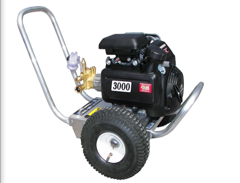 Pressure-Pro 3000 PSI @ 2.5 GPM AR Pump Direct Drive Gas Honda Engine Cold Water Pressure Washer - Cart
