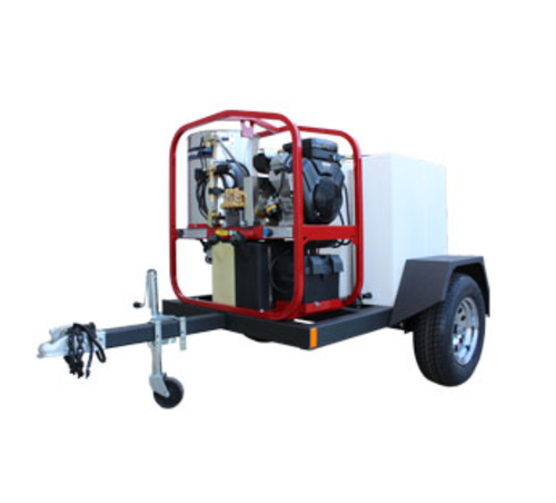 Pressure-Pro Dirt Laser 4000 PSI @ 3.5 GPM Honda Engine Power Washer Single Axle Pressure Washer Trailer