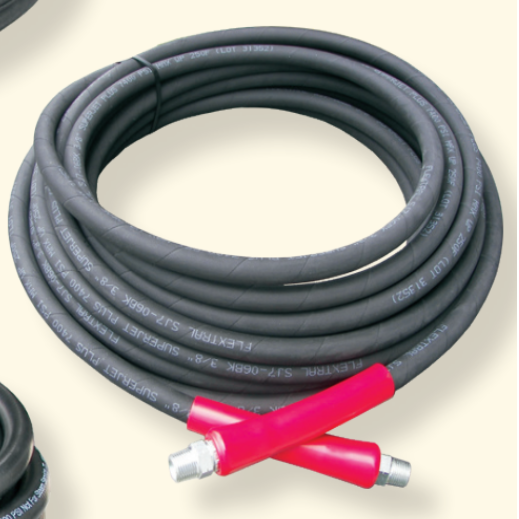 Pressure-Pro Armor-Flex 2-Wire 7400 PSI 3/8” Diameter Commercial Grade Pressure Washer Hoses - Black