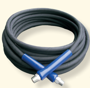 Pressure-Pro 1-Wire 4200 PSI 3/8” Diameter Commercial Grade Pressure Washer Hoses - Black
