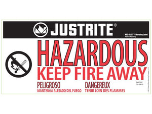 Justrite™ Sure-Grip® EX Hazardous Material Safety Cab., 45 Gal., 2 shelves, 2 s/c doors, Royal Blue