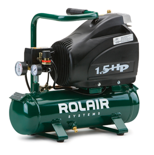 Rolair Systems Hot Dog Air Compressor - 90 PSI @ 4.0 CFM Single Stage 1.5 HP 115V