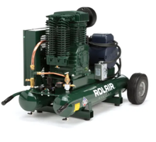 Load image into Gallery viewer, Rolair Systems 90 PSI - 18.8 CFM Two Stage 230 Volt – 60 Hz 5HP 9gal. Belt Drive Electric Air Compressor