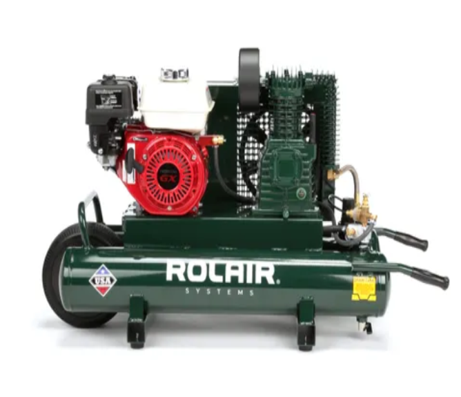 Rolair Systems 90 PSI @ 9.3 CFM 163cc Honda GX160 Engine 9 gal. Gas-Powered Air Compressor