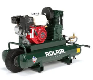 Rolair Systems 90 PSI @ 13.8 CFM 196cc Honda GX200 Engine 9 gal. Gas-Powered Air Compressor