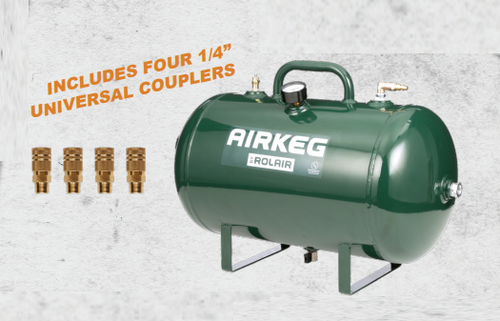 Rolair 10-Gallon Portable Steel Auxiliary Air Tank