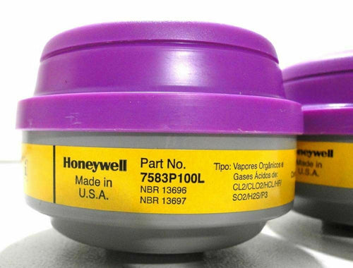 Honeywell Organic Vapor, Acid Gas Cartridge w/ P100 Particulate Filter - 1/PR