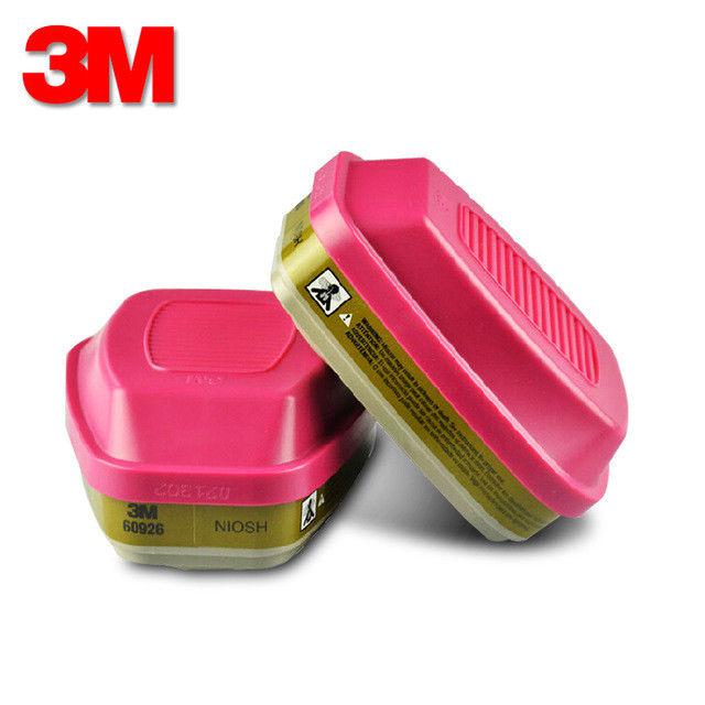 3M Multi Gas/Vapor Cartridge/Filter 60926, P100 Respiratory Protection - 2/PK