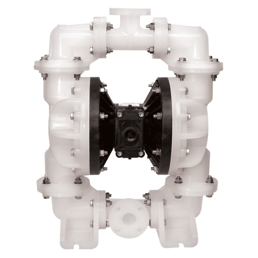 Warren Rupp Sandpiper S20 Top Discharge Non-Metallic Ball Valve Pump - 160 GPM - Polypropylene - Santoprene - Santoprene (2 in. Unverisal Flange ANSI DIN)