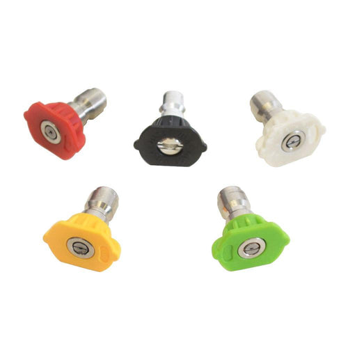 Simpson 80146 Replacement Spray Nozzles Rated up to 4500 PSI - 5 Piece Quick Connect Nozzle Set 4.0