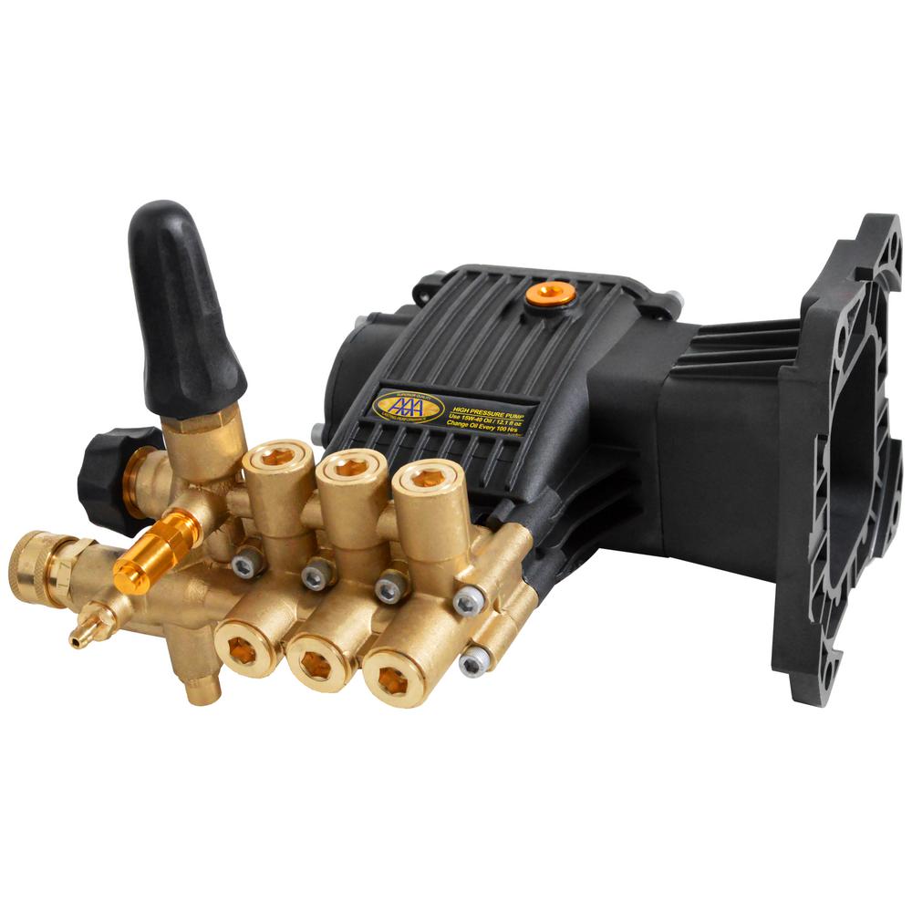 AAA 10.0GA13 Horizontal Triplex 3800 PSI @ 3.5 GPM Pressure Washer Pump Kit w/ C42 Powerboost Technology