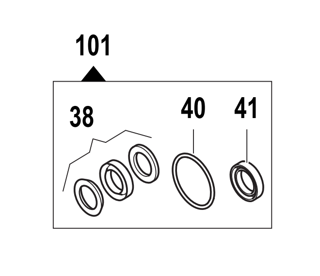 Simpson 7107528 Water Seal Kit