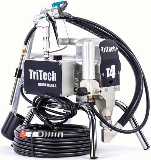 TriTech Industries T4 Complete 3300 PSI @0.57 GPM Single Phase Electric  Airless Sprayer - Stand