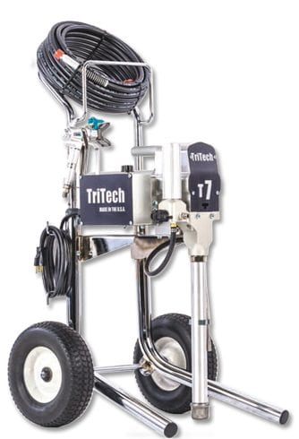 TriTech Industries T7 Complete 3300 PSI @ 0.77 GPM 1.6 HP Electric Airless Sprayer - Hi-Cart
