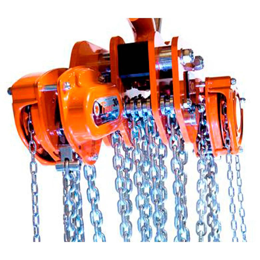 Tiger Lifting TCB-3000-10 30-tons Capacity 10-ft Std. Lift Premium Chain Block TCB with Overload Protection