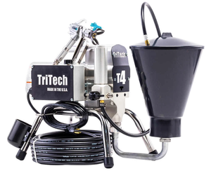 TriTech Industries T4 Complete 3300 PSI @0.57 GPM Single Phase Electric  Airless Sprayer - Hopper
