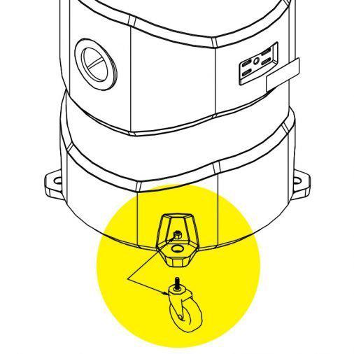K'A'RCHER 8.928-887.0 Caster Wheel Kit
