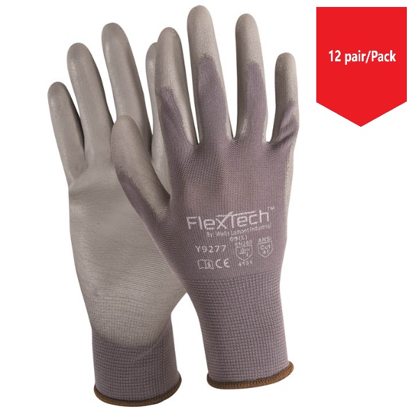 Wells Lamont- FlexTech™ Palm-Dipped Gloves - 12Pr/Pk (1587654590499)